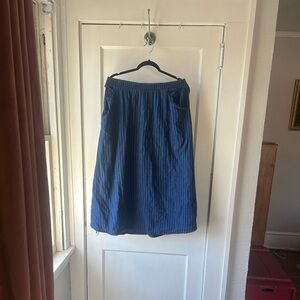 Curator SF Blue Striped Women's Skirt